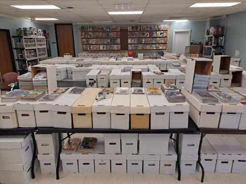 Awesome Comics, Dallas' Premiere Comic Shop with our new Secret Headquarters, 10% off walk-in special on everything in the store, excluding sale items. Subscription subscribers get 20% off all new comics, and 15% off everything else in the store not already on sale.