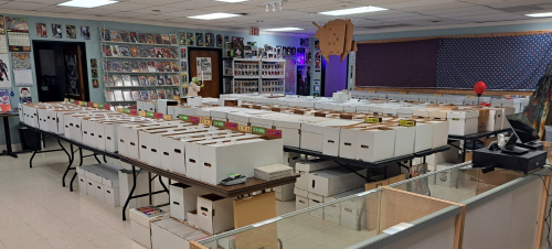 Awesome Comics, Dallas' Premiere Comic Shop with our new Secret Headquarters, 10% off walk-in special on everything in the store, excluding sale items. Subscription subscribers get 20% off all new comics, and 15% off everything else in the store not already on sale.