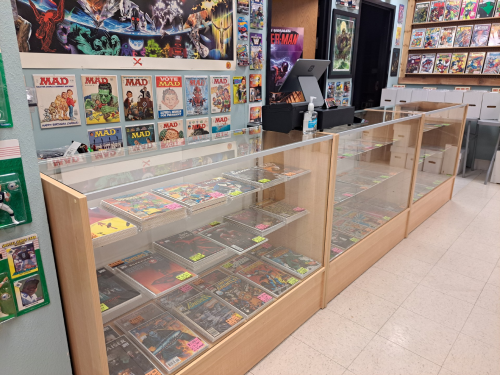 Awesome Comics, Dallas' Premiere Comic Shop with our new Secret Headquarters, 10% off walk-in special on everything in the store, excluding sale items. Subscription subscribers get 20% off all new comics, and 15% off everything else in the store not already on sale.