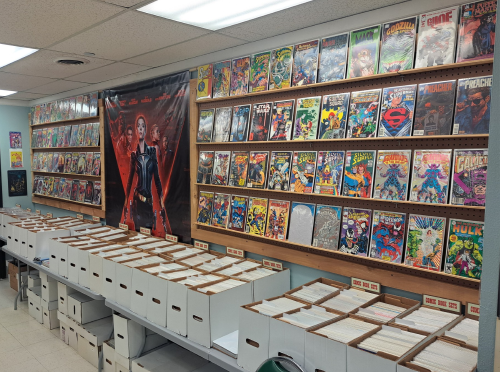 Awesome Comics, Dallas' Premiere Comic Shop with our new Secret Headquarters, 10% off walk-in special on everything in the store, excluding sale items. Subscription subscribers get 20% off all new comics, and 15% off everything else in the store not already on sale.