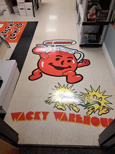 Awesome Comics, Dallas' Premiere Comic Shop with our new Secret Headquarters, 10% off walk-in special on everything in the store, excluding sale items. Subscription subscribers get 20% off all new comics, and 15% off everything else in the store not already on sale.